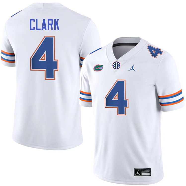 Waltez Clark Florida Jersey,Florida Gators #4 Waltez Clark Uniforms,Jersey Youth-White